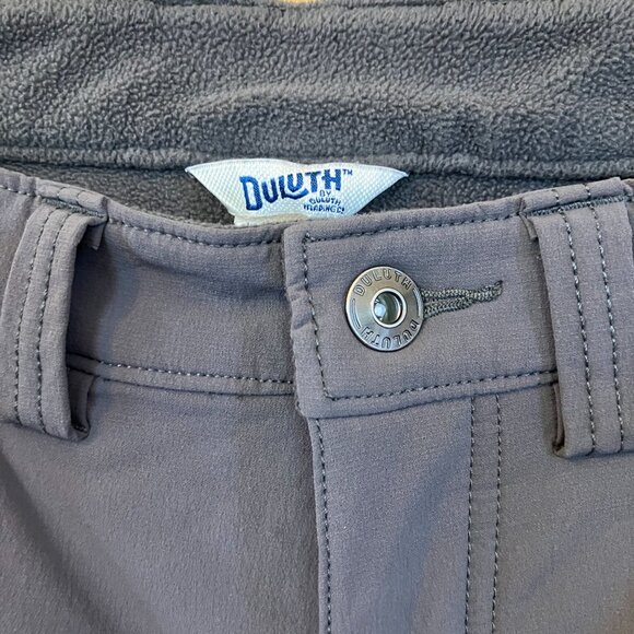 Duluth Womens Flexpedition Fleece Lined Hiking Pants Size 10 / 29 Gray SP EXC - Picture 3 of 12